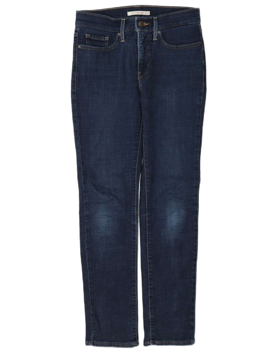 Levi's Mujer 312 Shaping Slim Jeans W27 L30 Algodón Azul Marino