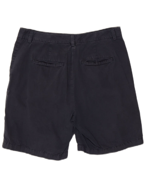 Marks & Spencer Pantalones cortos chinos para mujer UK 12 Medium W30 Azul marino Algodón