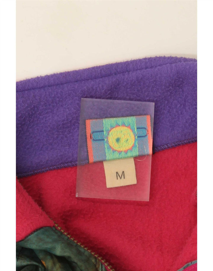 Santo Stefano Chaqueta polar para hombre UK 38 Poliéster a cuadros rosa medio