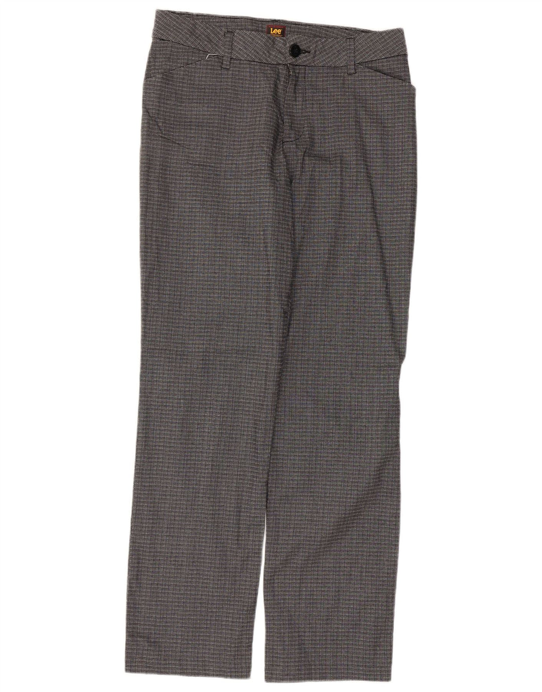 Lee Pantalones Casuales Rectos para Mujer US 8 Medium W34 L31 Grey Check
