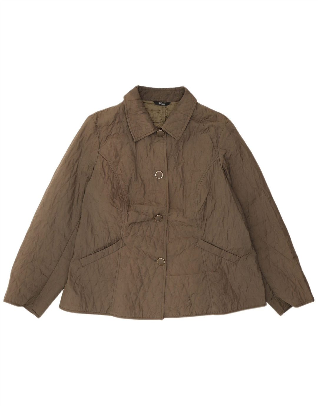 Marks & Spencer Chaqueta acolchada para mujer UK 22 3XL Poliéster verde