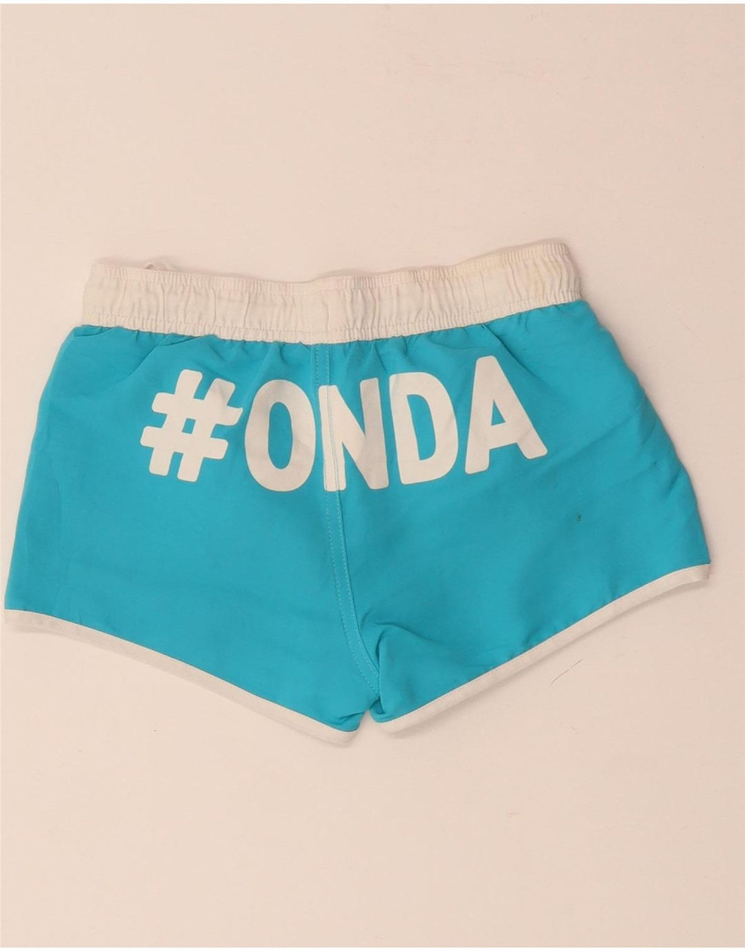 BENETTON Bañador con estampado gráfico para niños 8-9 años Azul Colorblock