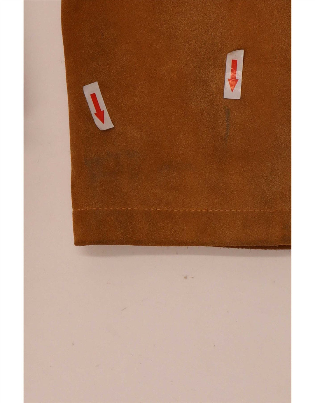 Abrigo vintage de ante para mujer IT 42 Cuero beige medio