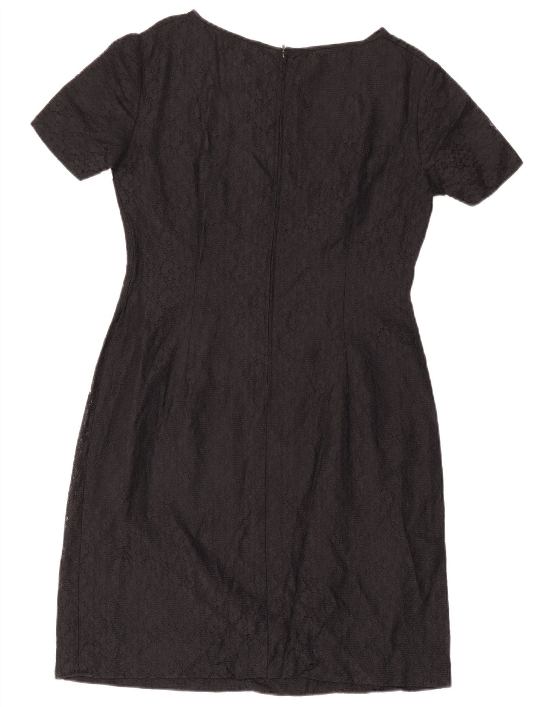 Vestido vintage de encaje para mujer IT 44 Medio Negro Floral
