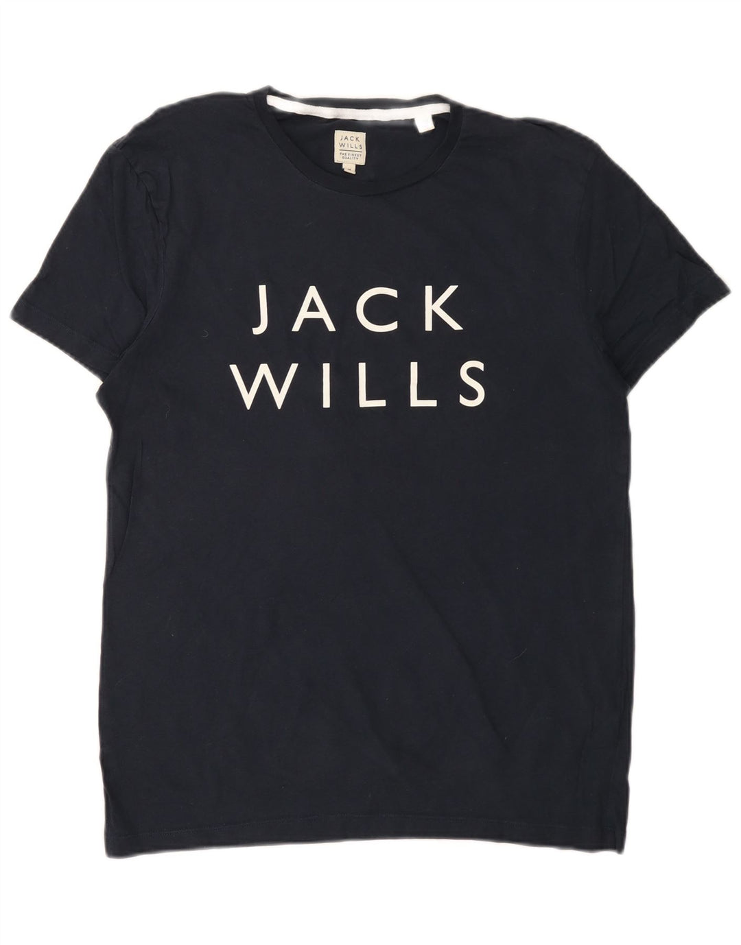 JACK WILLS Camiseta gráfica para hombre Top Medium Azul marino Algodón