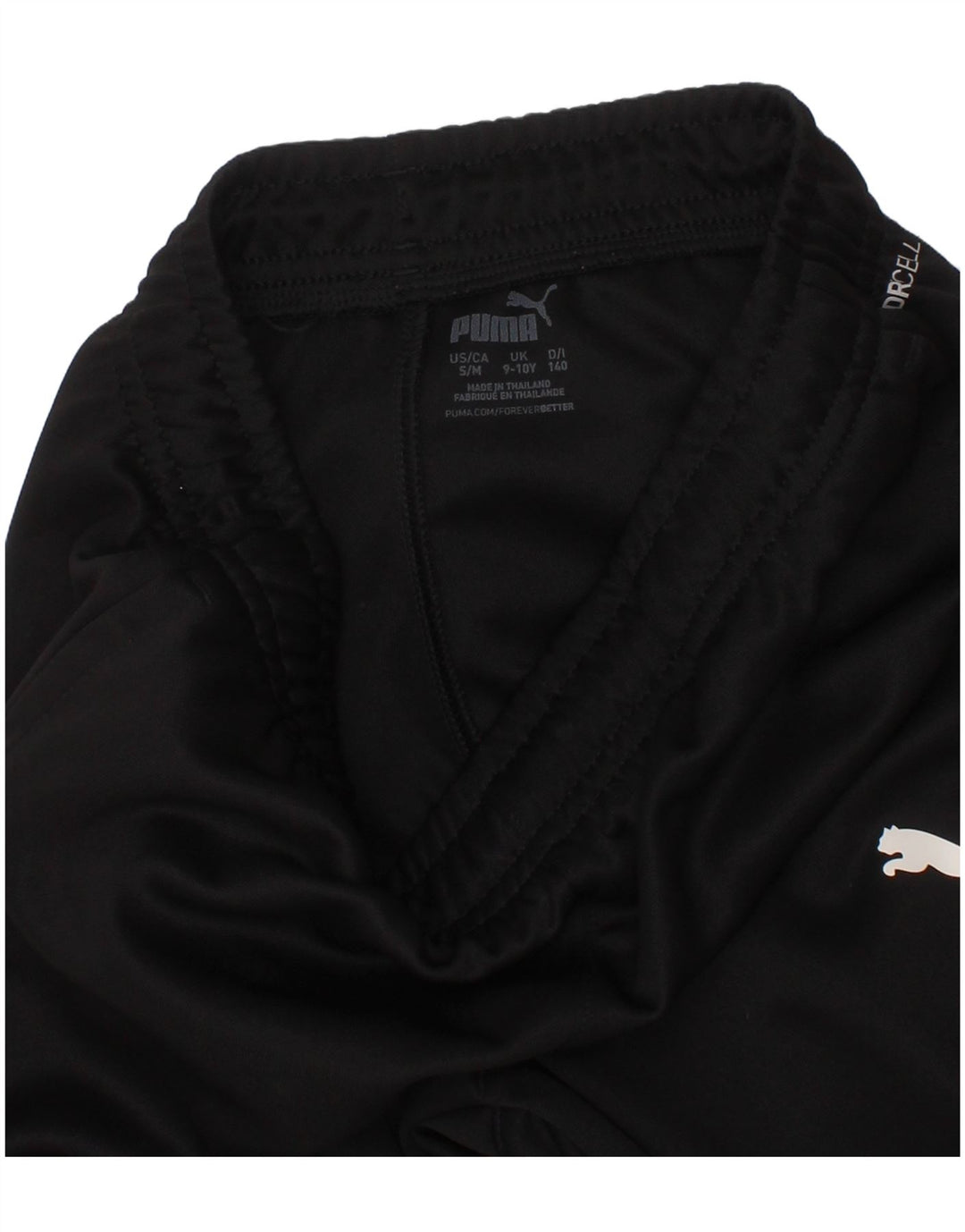 Puma Pantalones de chándal para niño Joggers 9-10 años Negro Poliéster
