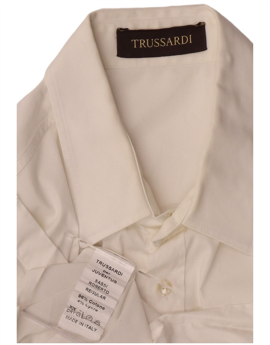 Camisa Hombre TRUSSARDI Mediana Algodón Blanco