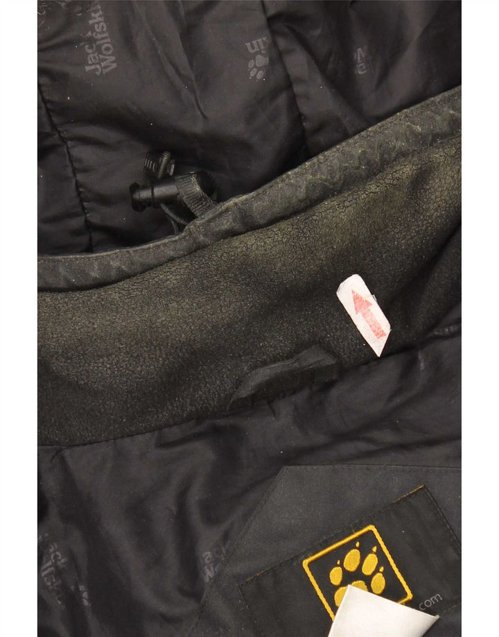 Jack Wolfskin Chaqueta acolchada con capucha para hombre UK 36/38 Mediana Negro Poliéster