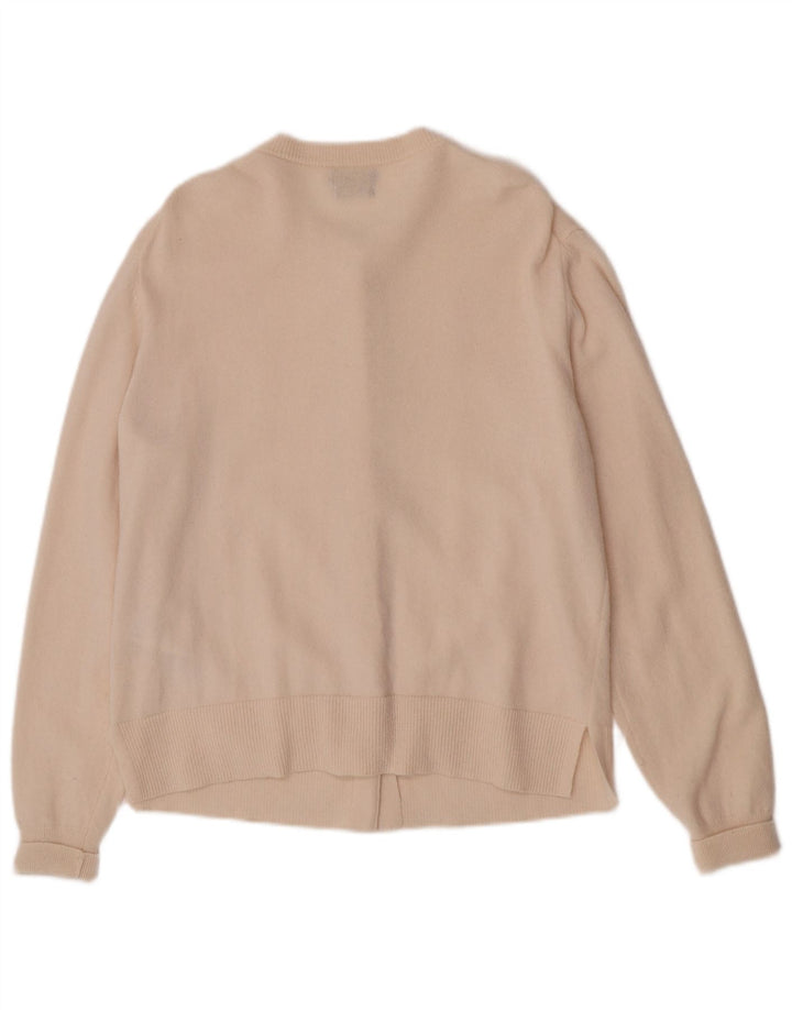 Massimo Dutti Cárdigan Mujer UK 44 Lana Mediana Beige