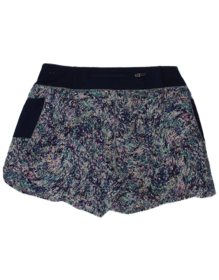 Athleta Pantalones cortos deportivos con estampado abstracto para niñas 11-12 años Grande Azul marino