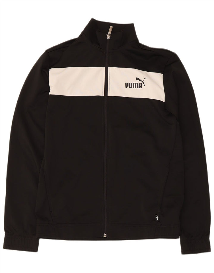 Puma Chaqueta de chándal para niño 15-16 años Negro Colorblock