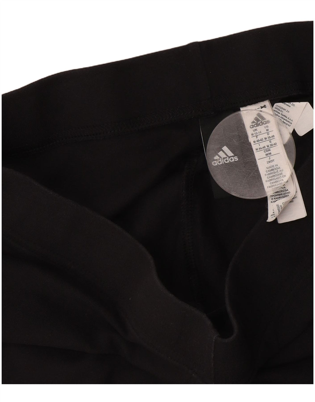 Adidas Leggings gráficos para mujer Reino Unido 12/14 Mediano Negro Algodón