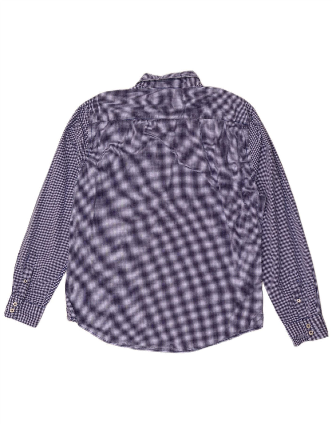 Camisa de corte slim de algodón a cuadros azul grande de Boden Hombre