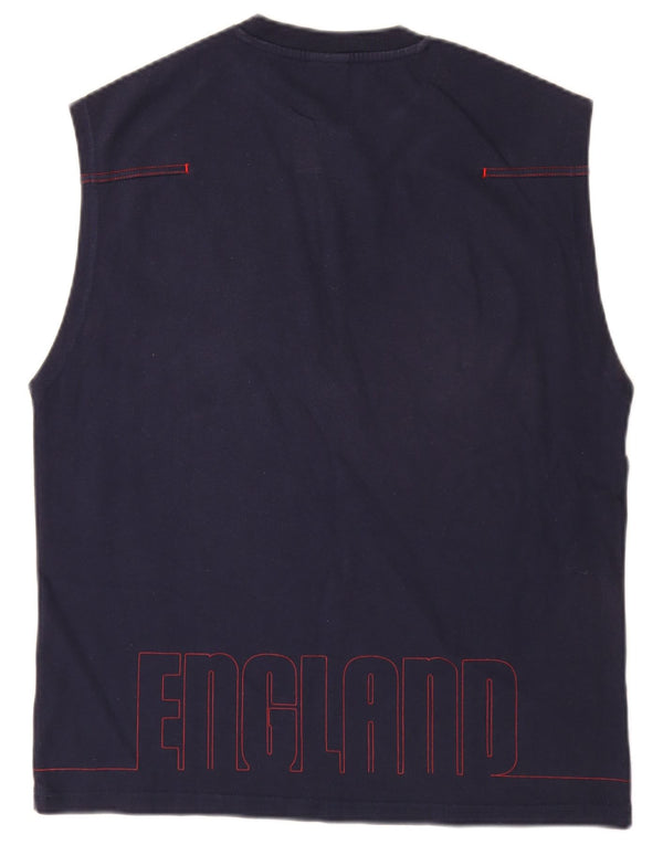 Nike - Camiseta sin mangas gráfica para hombre, talla 42/44, talla grande, azul marino