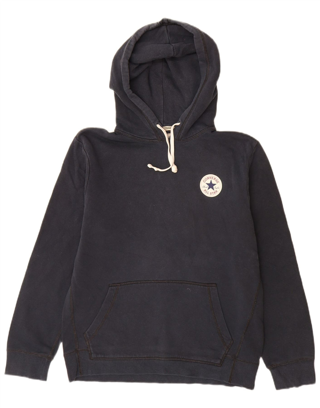 Converse Hombre Sudadera con capucha Jumper Small Azul Marino Algodón