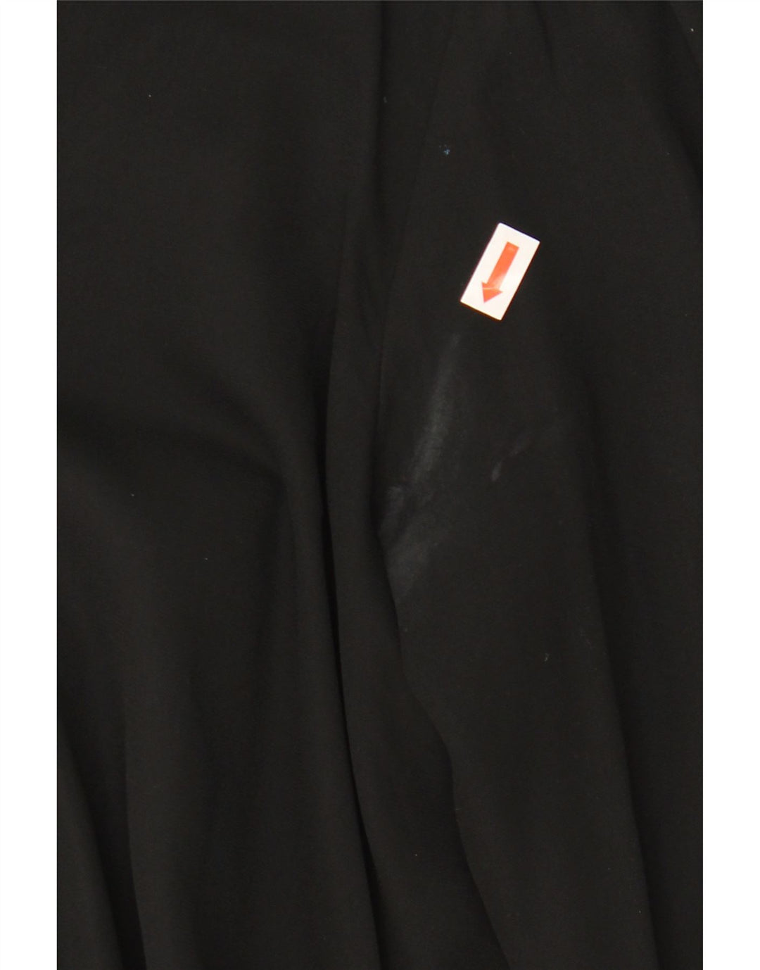 Zara Blusa de manga larga con lazo frontal para mujer UK 10 Small Poliéster negro