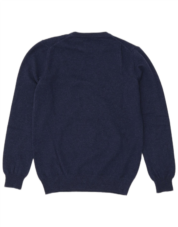 Gant Jersey De Cuello Redondo Para Hombre Jersey De Lana Azul Marino Pequeño