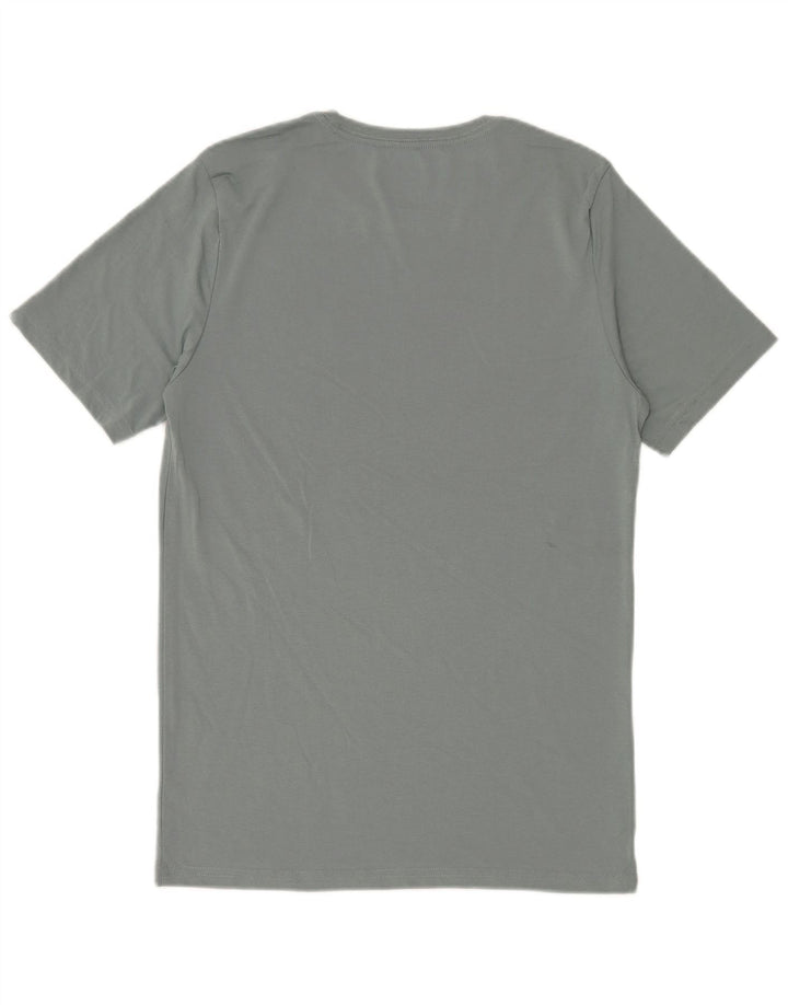 Calvin Klein - Camiseta gráfica para hombre, talla pequeña, algodón gris