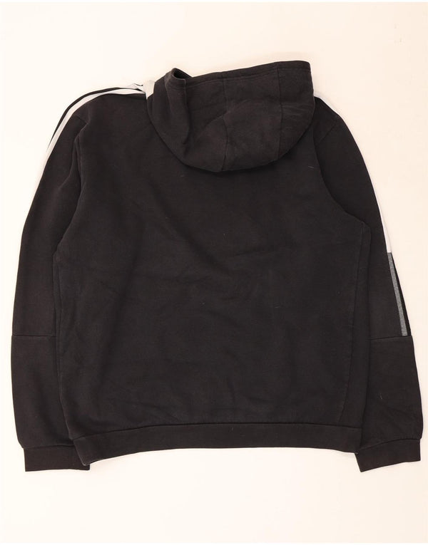 ADIDAS Sudadera con capucha para mujer UK 46 Grande Algodón negro