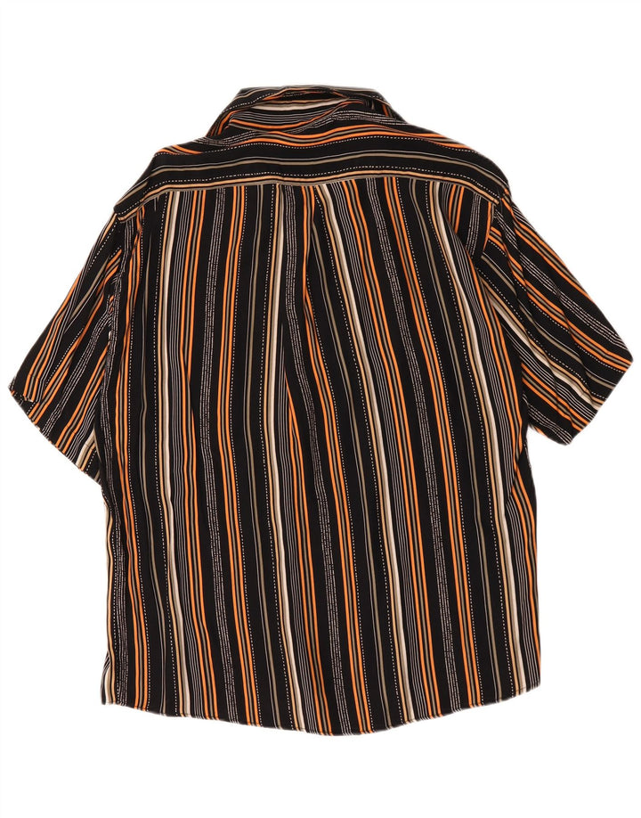 Camisa Tipo' S Hombre Manga Corta Viscosa Rayas Mediana Multicolor