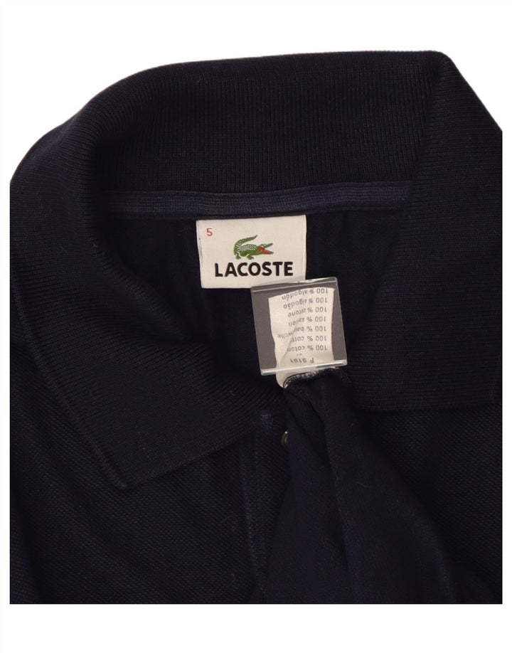 LACOSTE Polo para hombre talla 5 grande algodón azul marino