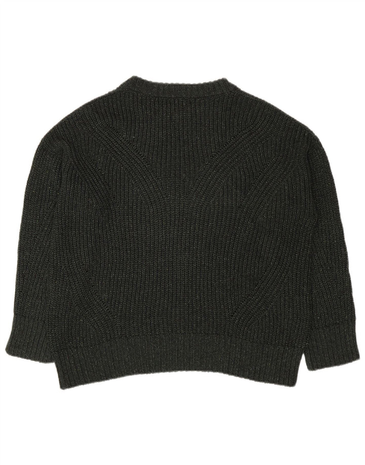 Massimo Dutti Jersey Oversize con Cuello Redondo para Mujer UK 44 Medium Khaki
