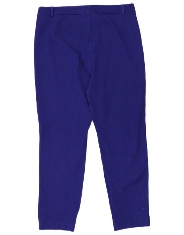 Marks & Spencer Pantalones cortos ajustados para mujer UK 40 Large W30 L27 Azul