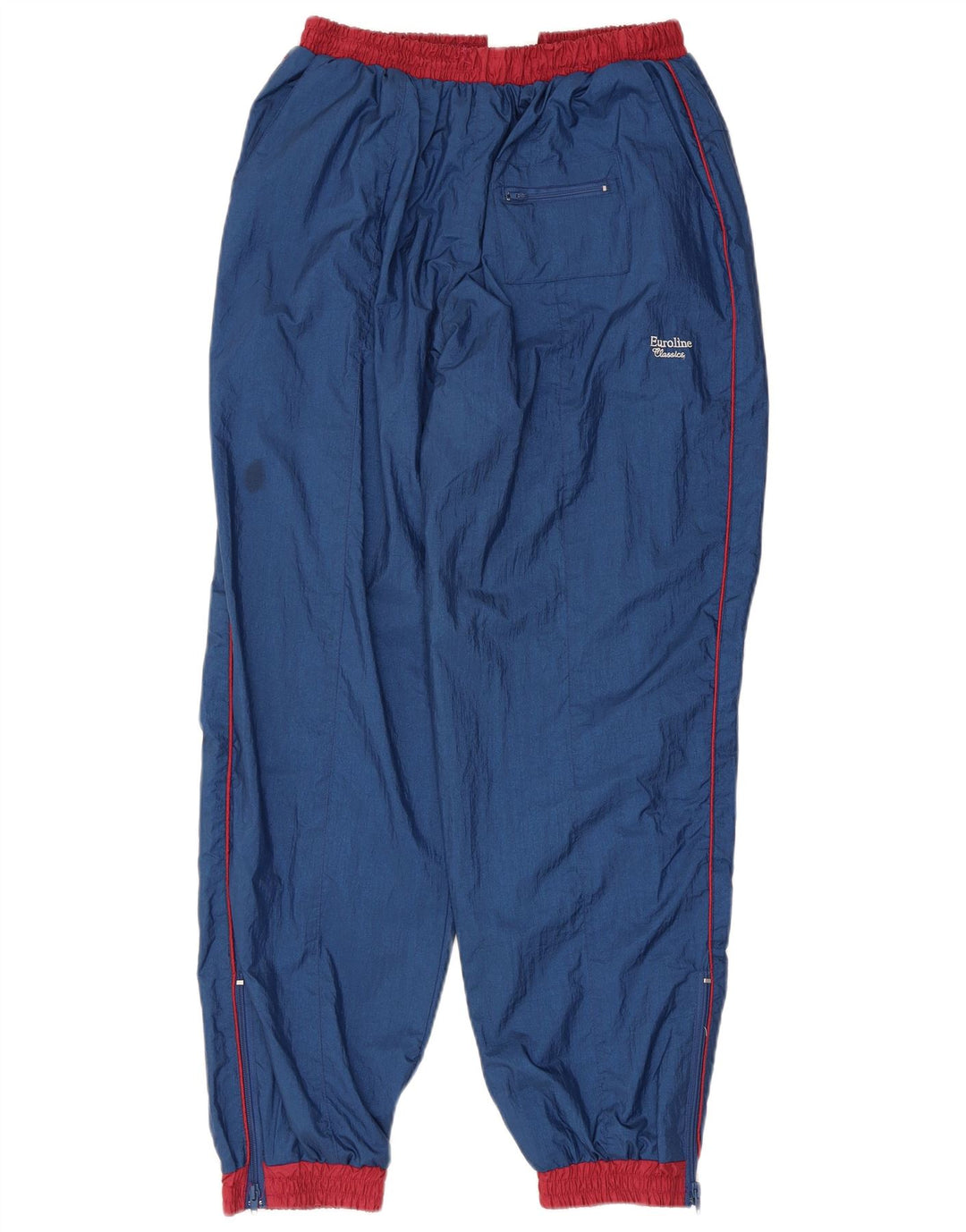 Chándal completo de gran tamaño vintage para hombre Bloque de color azul marino medio