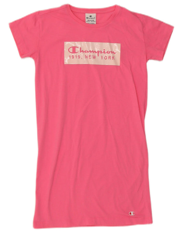 Champion Vestido estilo camiseta para niñas 9-10 años Rosa medio
