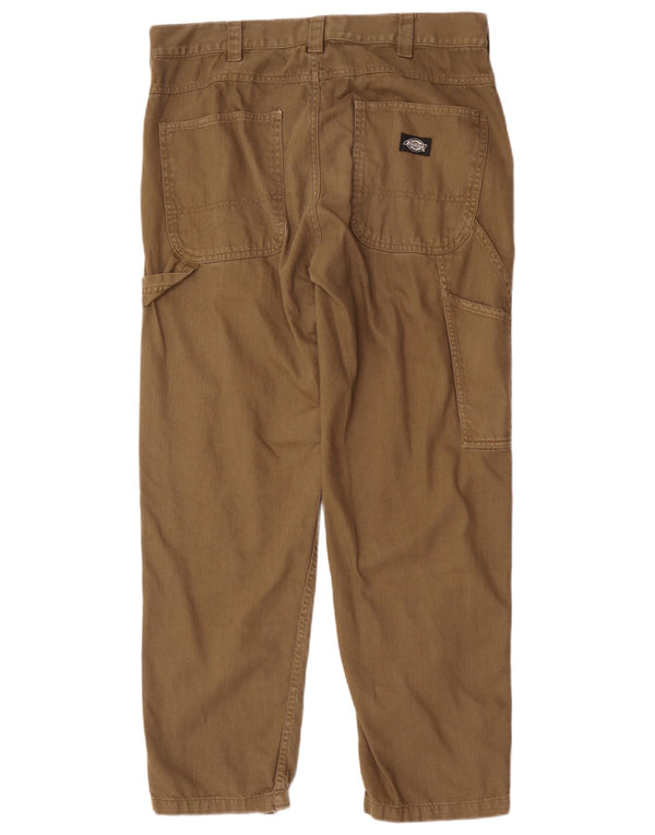 Dickies Pantalones cargo rectos para hombre W32 L30 Algodón caqui
