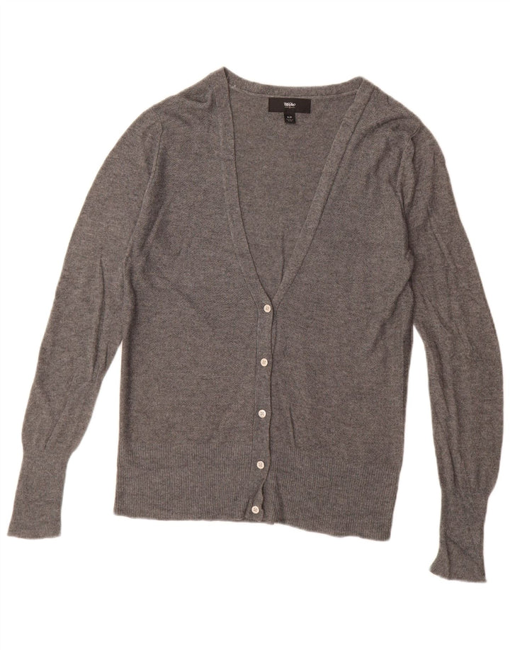 MOSSIMO Suéter Cárdigan para Mujer UK 10 Small Grey Nylon