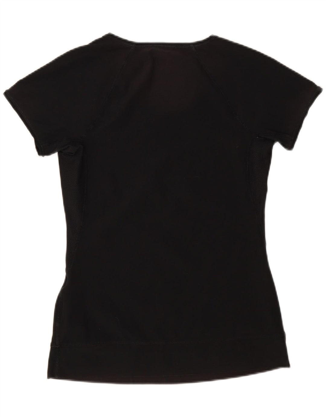 Nike Mujer Dri Fit Camiseta Top UK 12/14 Mediano Negro Poliéster