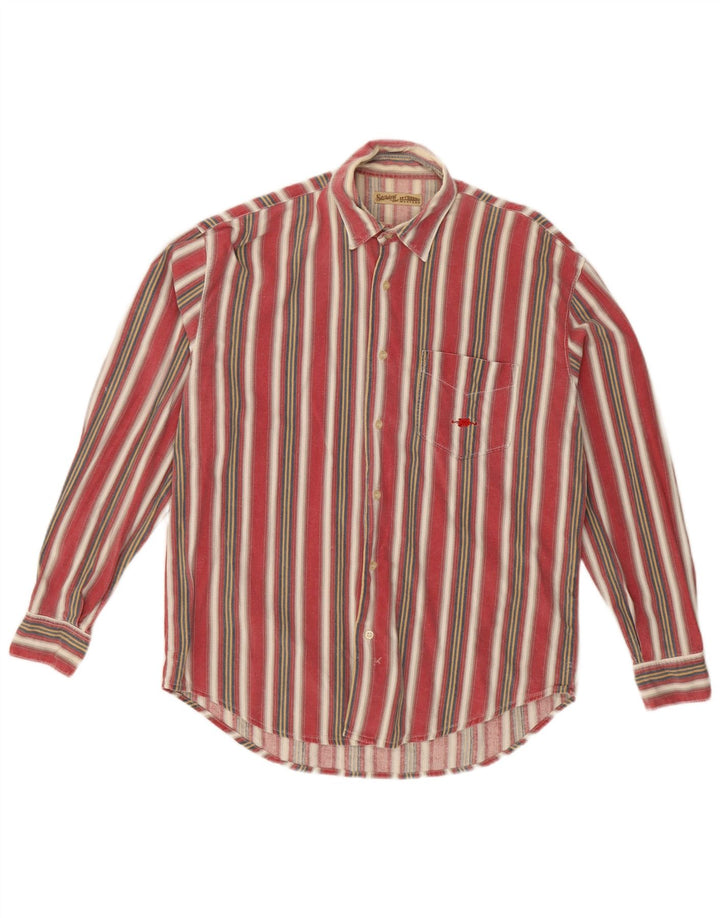 El Charro Camisa De Franela Hombre Mediana Algodón Rayas Multicolor