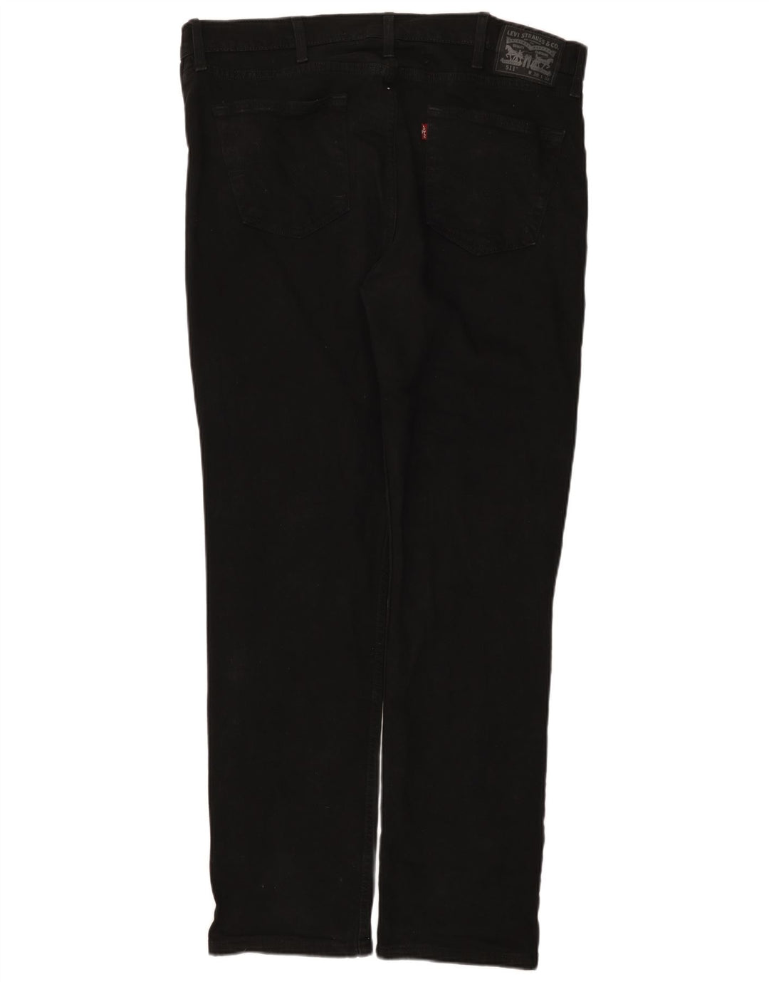 Levi's Hombre 511 Slim Jeans W38 L32 Algodón Negro