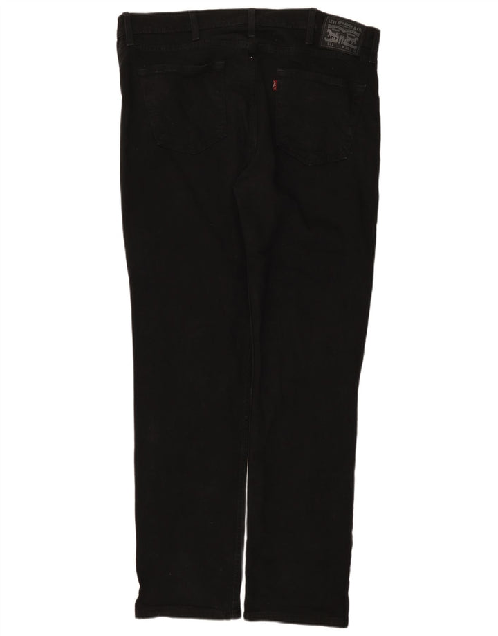 Levi's Hombre 511 Slim Jeans W38 L32 Algodón Negro