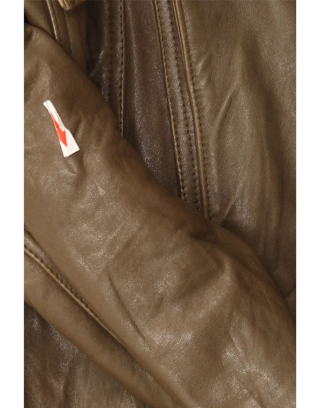 Chaqueta de cuero vintage para hombre IT 50 cuero marrón grande