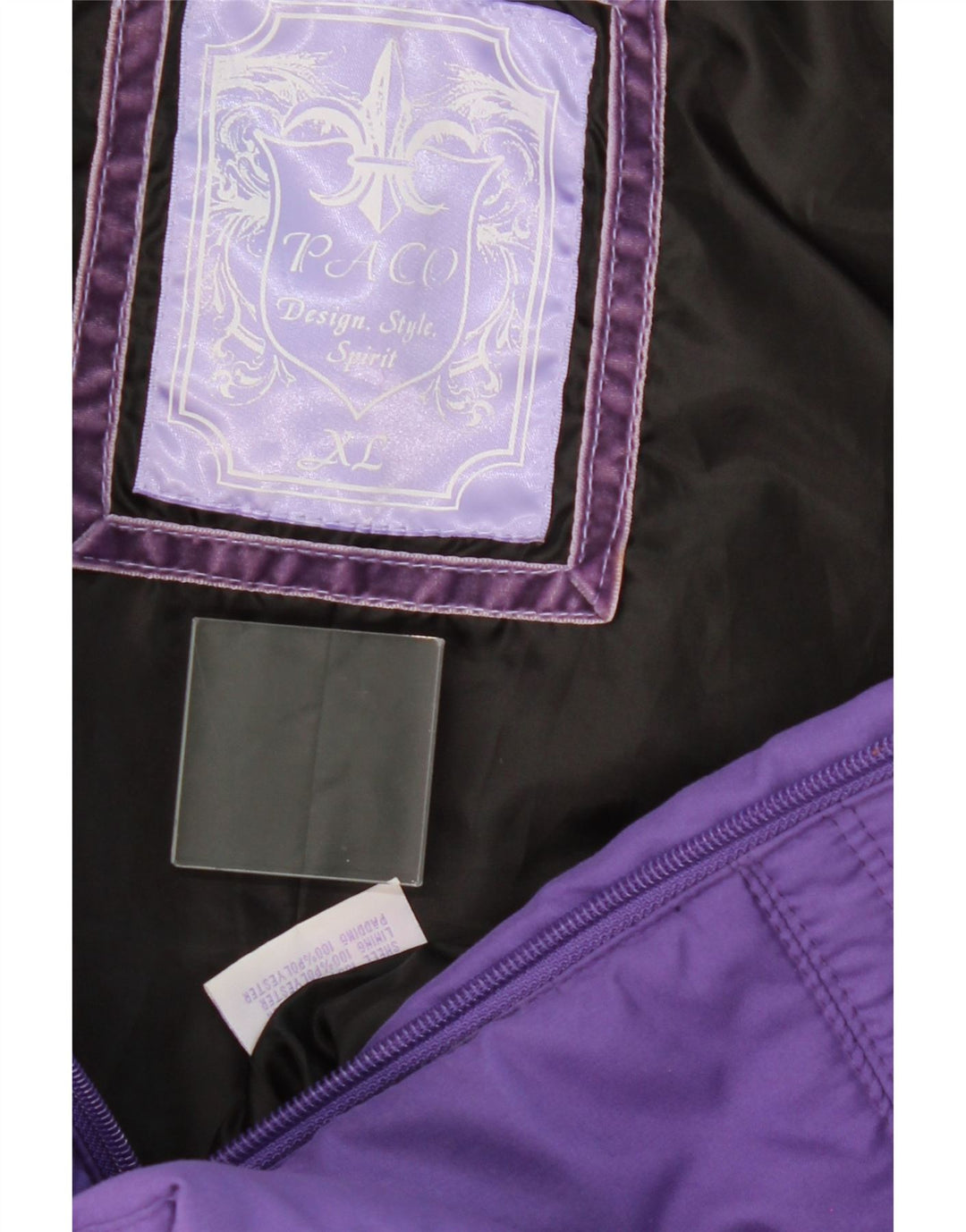 PACO Womens Padded Gilet UK 18 XL Purple Polyester Vintage Paco and Second-Hand Paco from Messina Hembry 