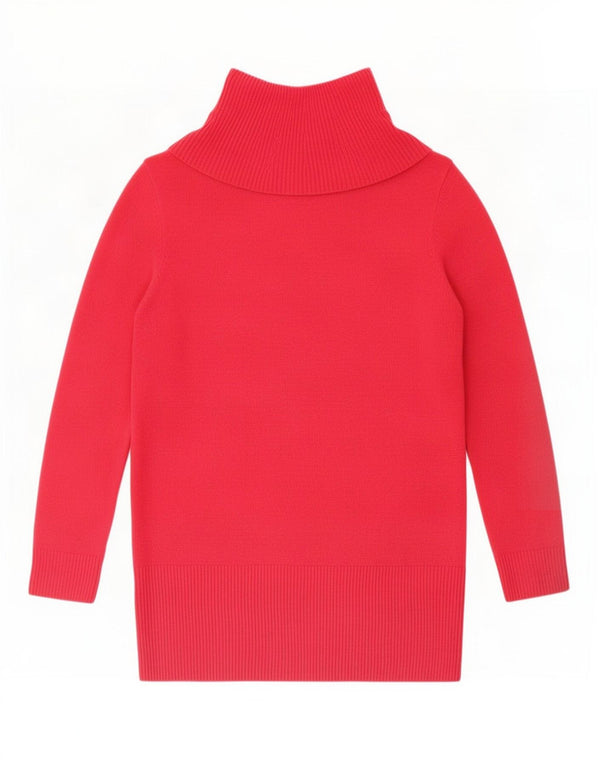 Marks & Spencer Suéter tipo jersey con cuello vuelto para mujer Reino Unido 44 Grande Acrílico rosa