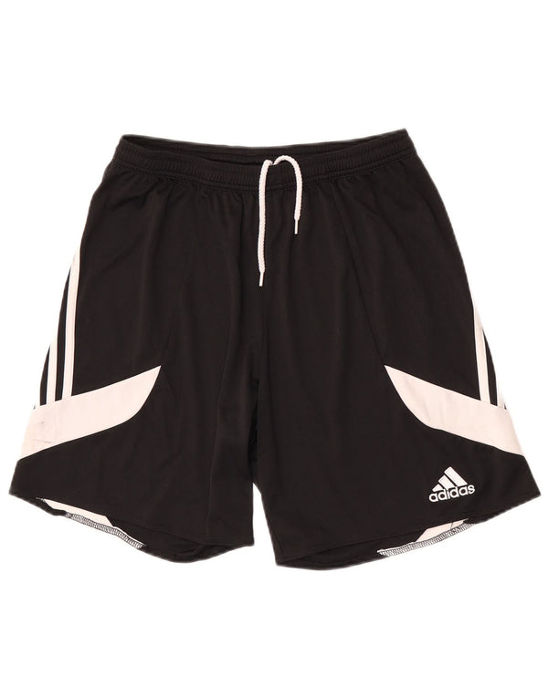Adidas Mens Climalite Sport Shorts Medio Negro Colorblock Poliéster
