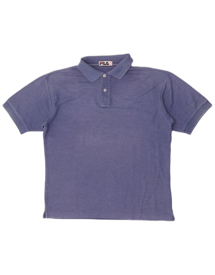 Polo Fila Hombre Pequeño Algodón Azul