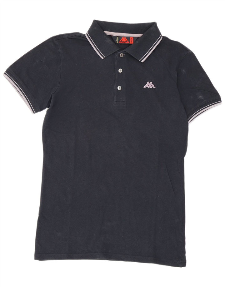 Polo Kappa Hombre Algodón Azul Marino Mediano