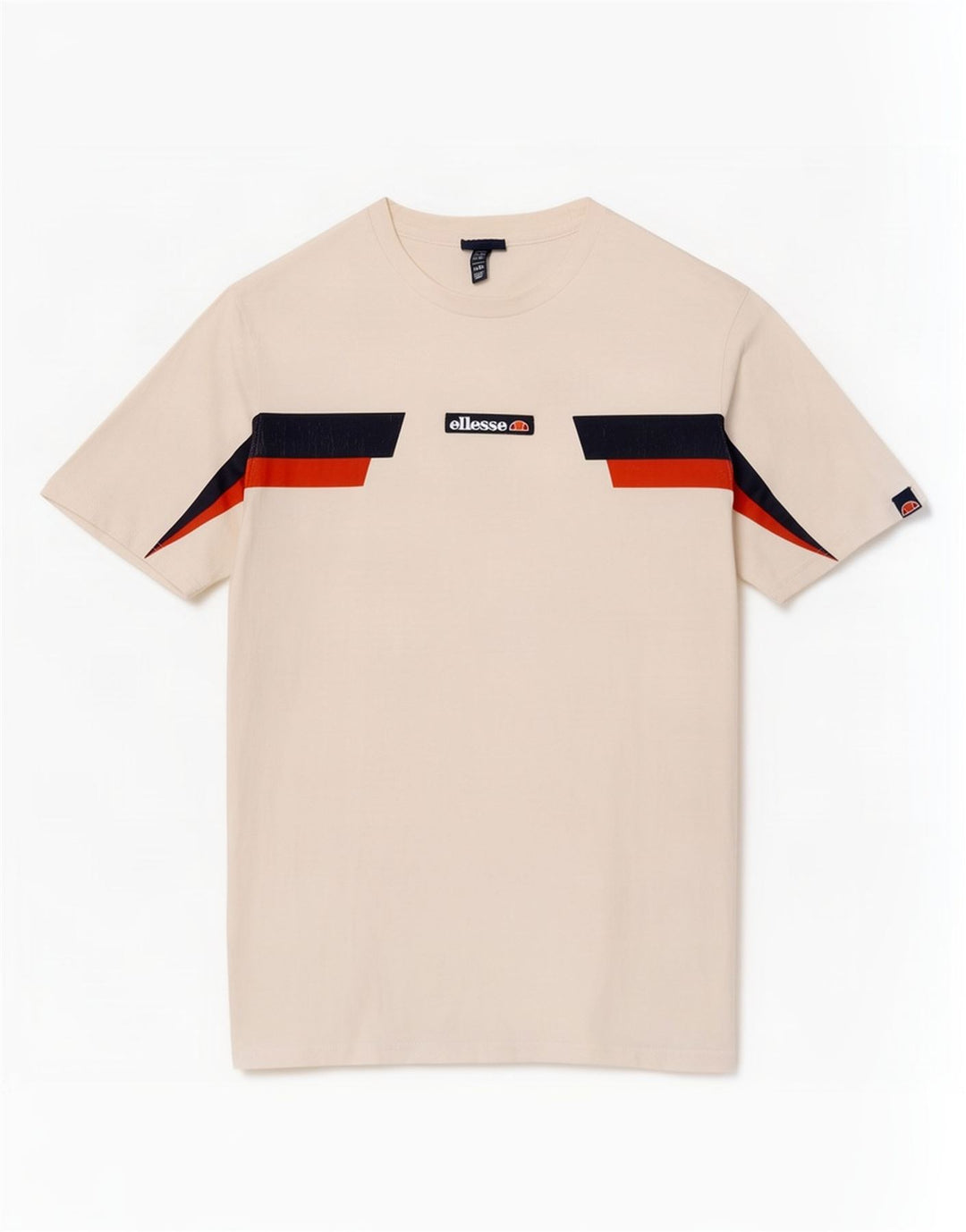 Ellesse Hombre Camiseta Gráfica Top XL Blanco Colorblock