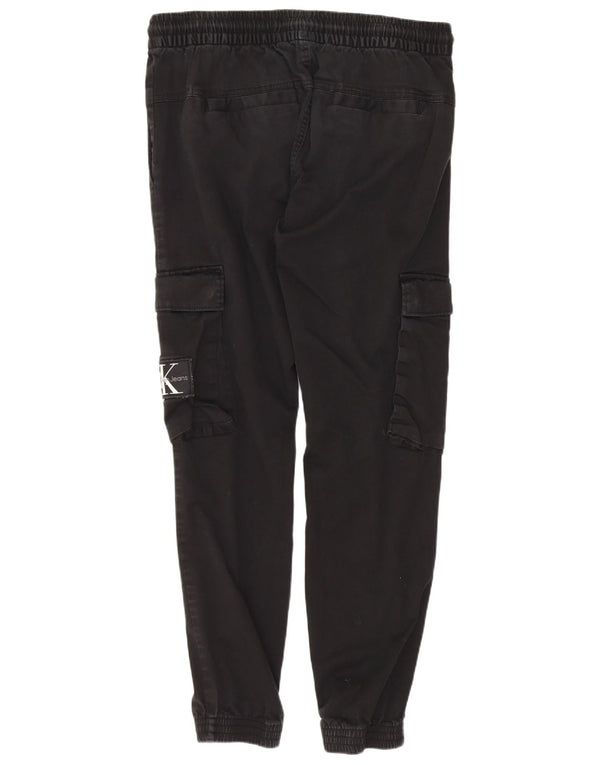 Calvin Klein Joggers para Mujer Pantalones Cargo Medianos W30 L28 Algodón Negro