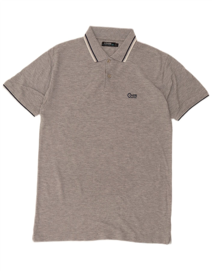 Coveri Polo Hombre Grande Gris Algodón