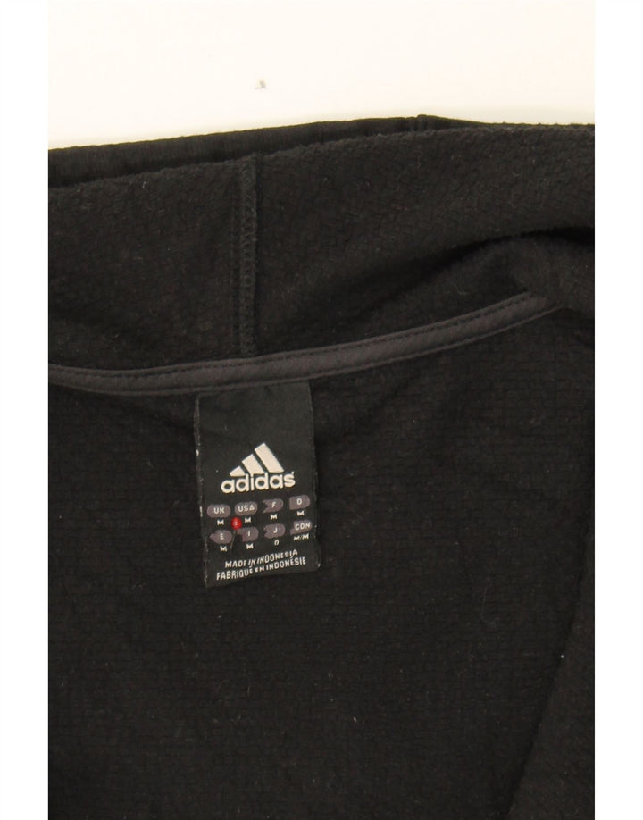 ADIDAS Mens Zip Hoodie Sweater Medium Black Polyester Vintage Adidas and Second-Hand Adidas from Messina Hembry 