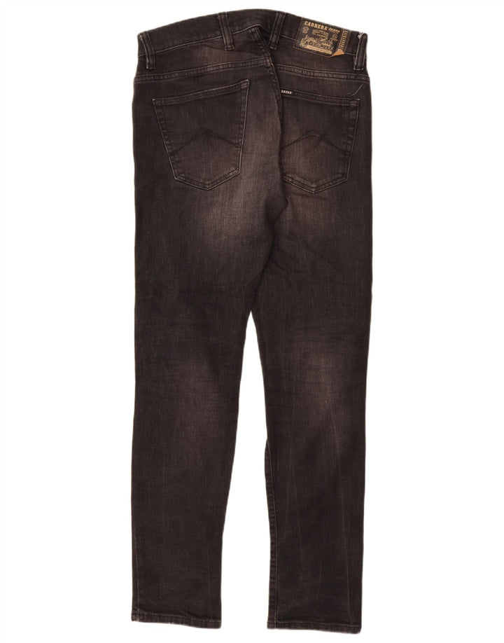 Carrera Jeans ajustados desgastados para hombre W31 L32 Algodón gris