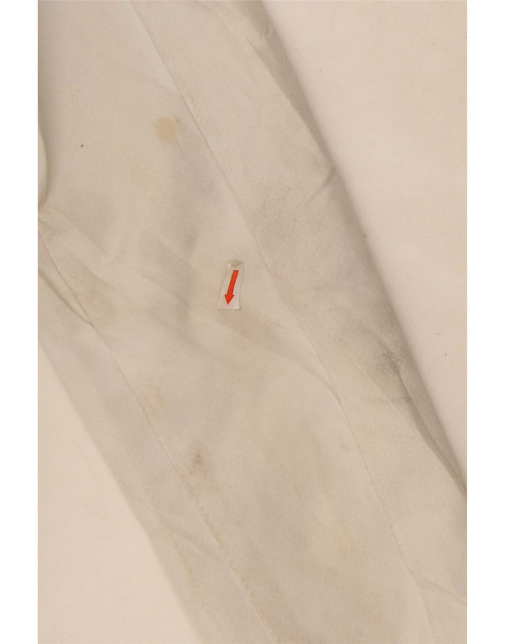 Superdry Chubasquero con capucha para mujer, talla 40, poliéster blanco mediano