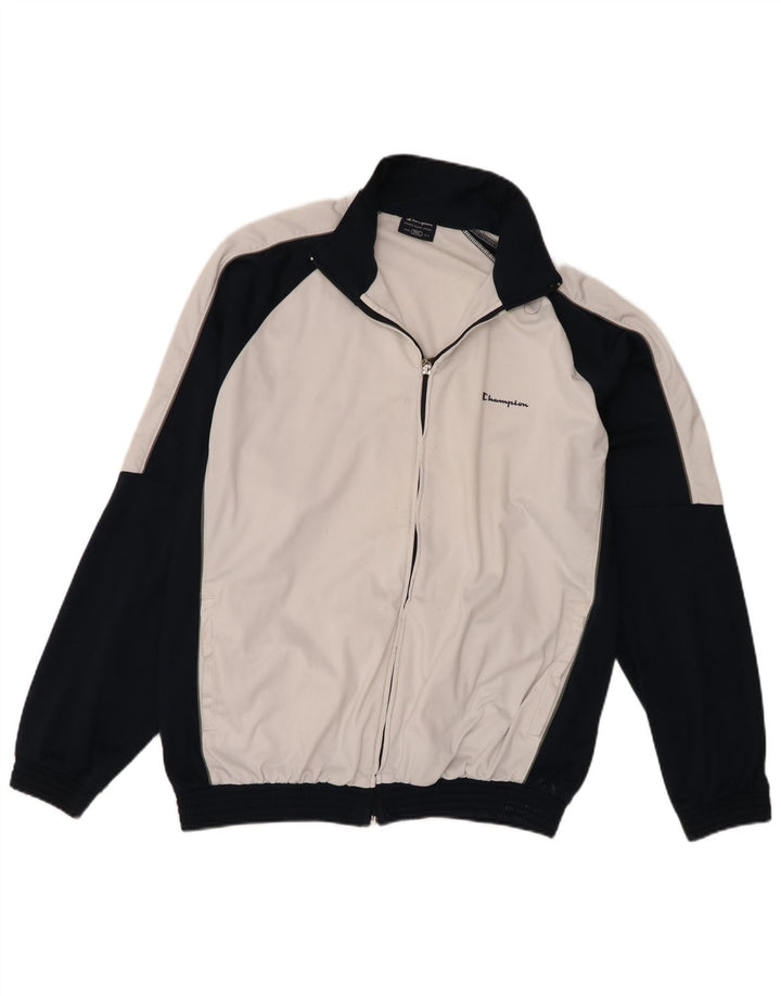 Champion Chaqueta de chándal de ajuste regular para hombre, talla 2XL, color blanco