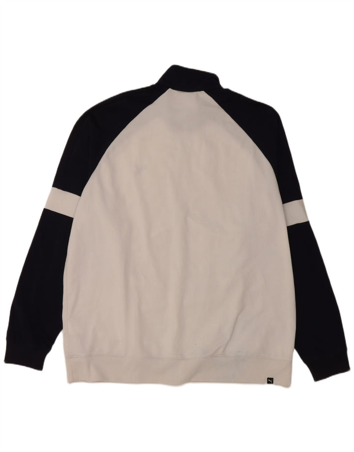 PUMA Chaqueta de chándal para hombre 2XL Azul marino Colorblock Poliéster