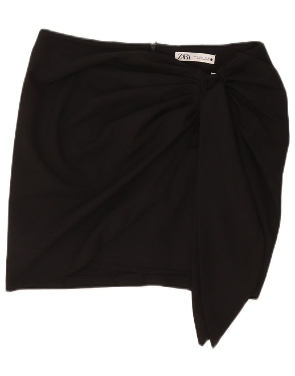 Zara Mujer Minifalda Grande W30 Negro